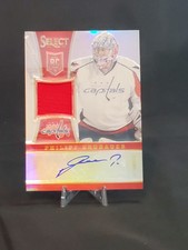 2013 Panini Select Rookie Jersey Silver Prizm /99 Philipp Grubauer #238 Auto RC