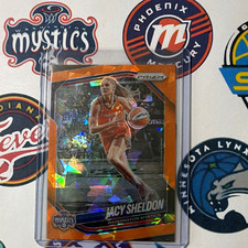Panini 2025 Prizm WNBA Jacy Sheldon Washington Mystics #113 Orange Prizm