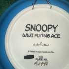 Danbury Mint Snoopy-WWI Flying Ave 3 Dimensional Collector Plate COA, 6 3/4” — photo 3