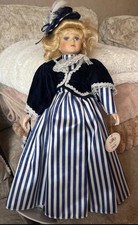 Leonardo Collection “Emily” Porcelain Doll – Large 44cm – On Stand – With Tag