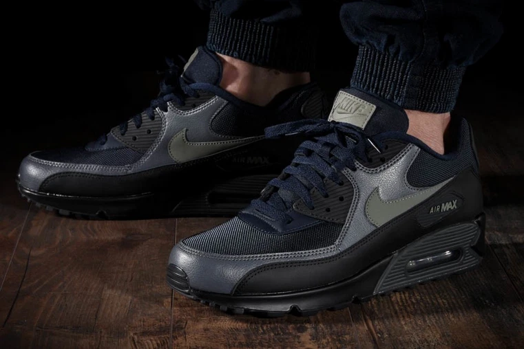 Nike Air Max 90 Essential Obsidian Men\'s Size 10 Navy Gray Sneakers Nike Air Max 90 Essential Dark Obsidian for Sale  main image 4