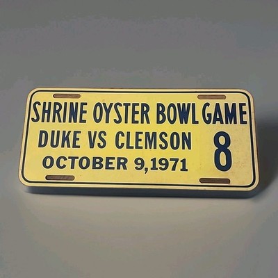 1971 Shrine Oyster Bowl Game LP, Duke Vs Clemson
