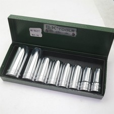 Vtg New Old Stock 8 Pcs Sk Deep Metric Socket Set 38 Drive S-k