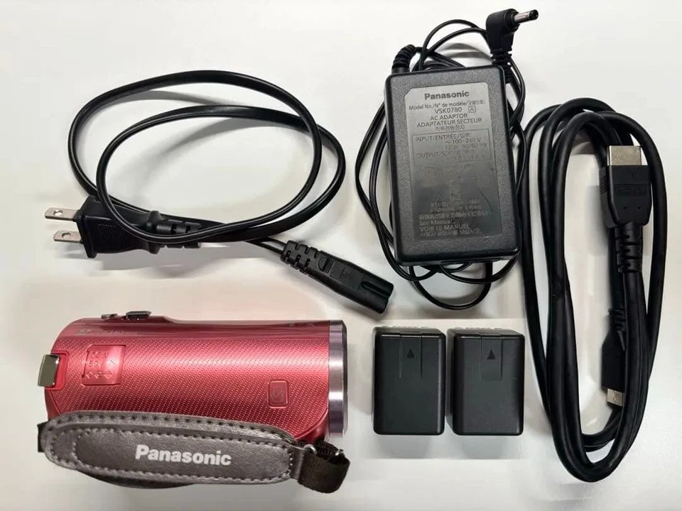 Panasonic HC-V520M HD Camcorder Pink 32GB Built-in 50x Optical Zoom Used - Image 3 of 4