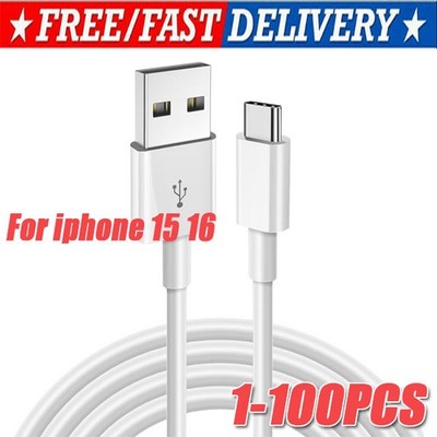 IPhone15/16 Pro Max Plus USB-A Cable Fast Charger Type C Charging Data lot Cord