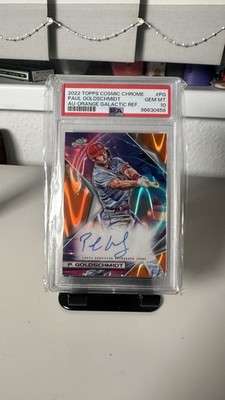 2022 TOPPS COSMIC CHROME PAUL GOLDSCHMIDT AU-ORANGE GALACTIC REF. 25/25
