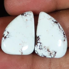 natural WILD HORSE pair cabochon loose gemstone 26.45 Carat. (14 x 21 x 05 mm)