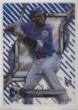 2018 High Tek Pattern 1 Waves/Diagonals Blue Rainbow Foil /150 Amed Rosario fm0