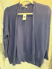 NWT Gap Open Front Knit Cardigan Blue Size S