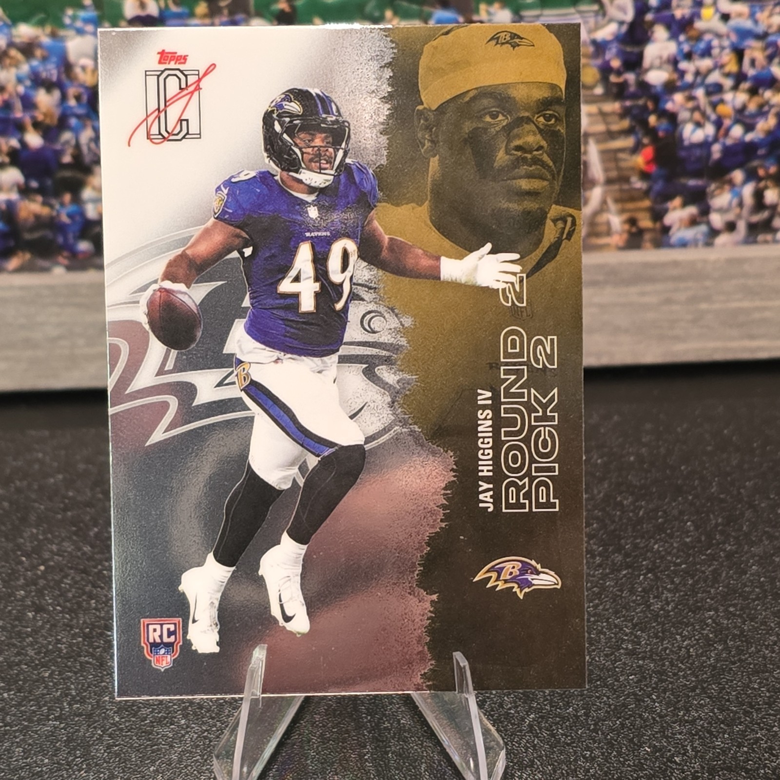 Topps Signature Class 2025 Jay Higgins IV Ravens Rookie Round 2 Pick 2