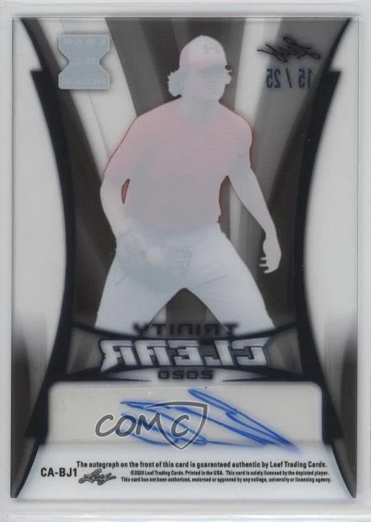 2020 Leaf Trinity Clear Auto Platinum /25 Blaze Jordan #CA-BJ1 Auto - Image 2 of 2
