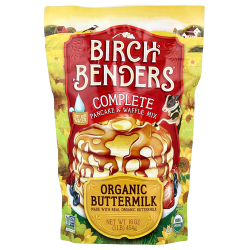 Complete Pancake & Waffle Mix, Organic Buttermilk, 1 lb (454 g)