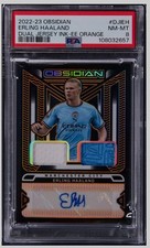 2022-23 Panini Obsidian Electric Etch Orange #DJI-EH Haaland Signed Card (#4/6)