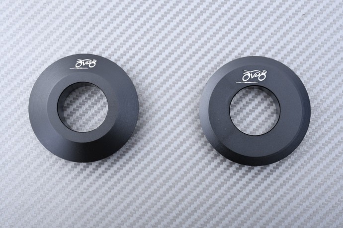 Entretoises de roue arrière fixes en alu noir pour moto BMW S1000RR 2012-2014