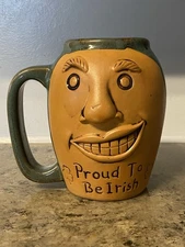 *Brand New About Face Designs Booty Jugs Proud To Be Irish Coffee Tea Mug Cup