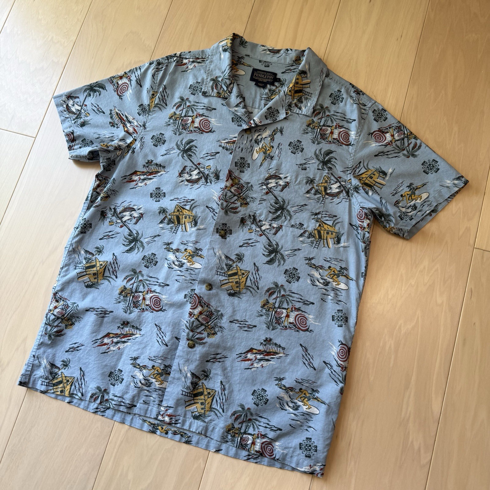 Pendleton Shirt Large Multicolor Short Sleeve Loo… - image 8