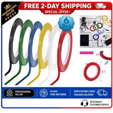 cridoz 6 Rolls 1/8 Whiteboard Tape Thin Dry Erase Line Tape 108 ft per Roll