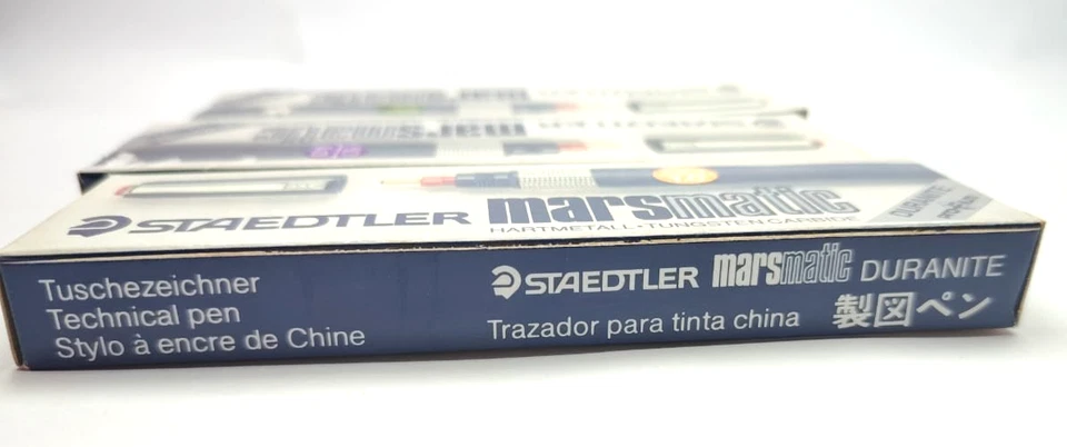 Nuevos bolígrafos técnicos STAEDTLER Mars matic 707 Duranite Profilm - alemanes sin usar Foto 3 de 4