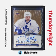 2017 UPPER DECK TORONTO MAPLE LEAF CENTENNIAL GARY ROBERTS MAPLE LEAF MARKS AUTO