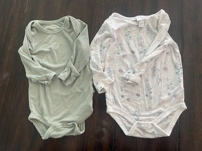 Kyte Baby Bamboo Bodysuit 0-3 Months Tres Beau et Belle 3-6M Set Of 2
