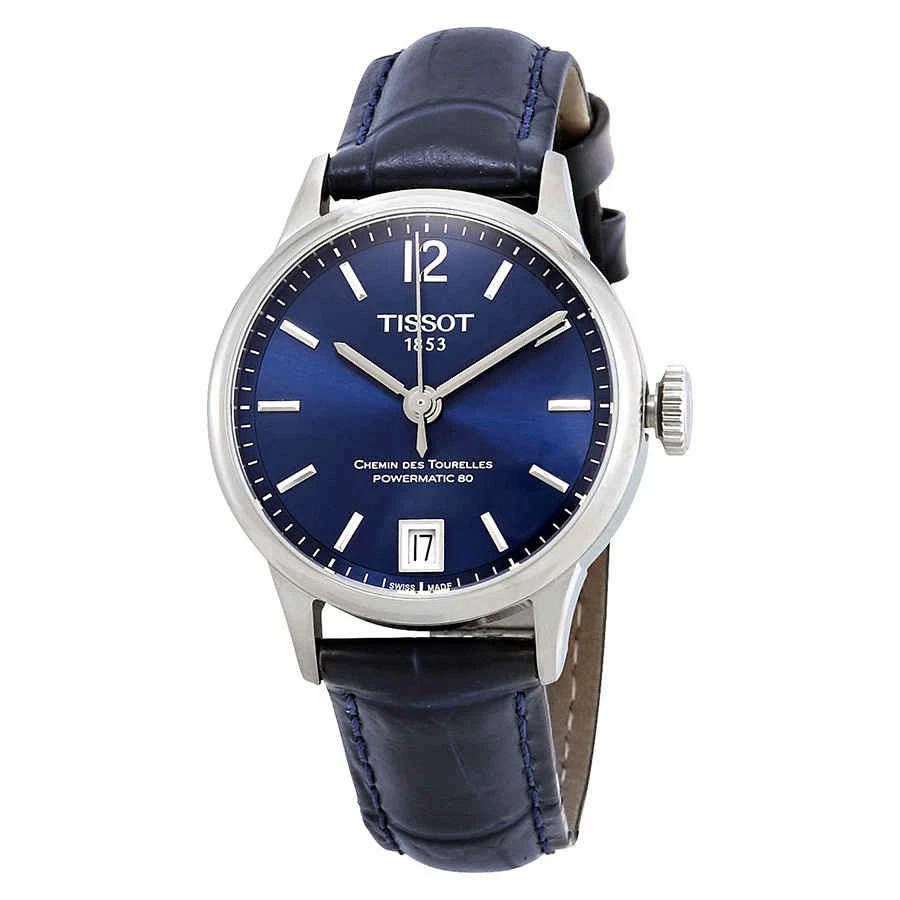 Tissot Chemin Des Tourelles Automatic Chronometer Blue Dial Ladies Watch
