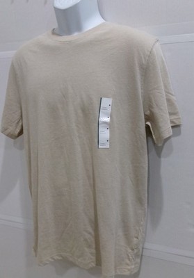 Men's M Every Wear Short Sleeve T-Shirt Goodfellow Oatmeal Light Cotton Blend