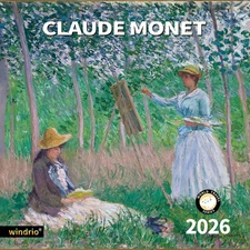 2026 Wall Calendar Claude Monet Nov 2025–Dec 2026, 12" x 24"