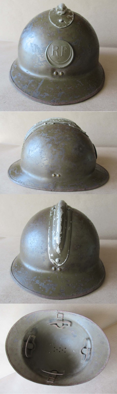 WWII FRENCH ADRIAN HELMET MODEL 1926 M26 / COLONIAL INFANTRY