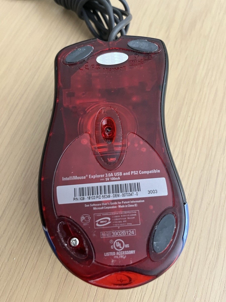 Rare Alienware Microsoft IntelliMouse Explorer 3.0 USB Optical