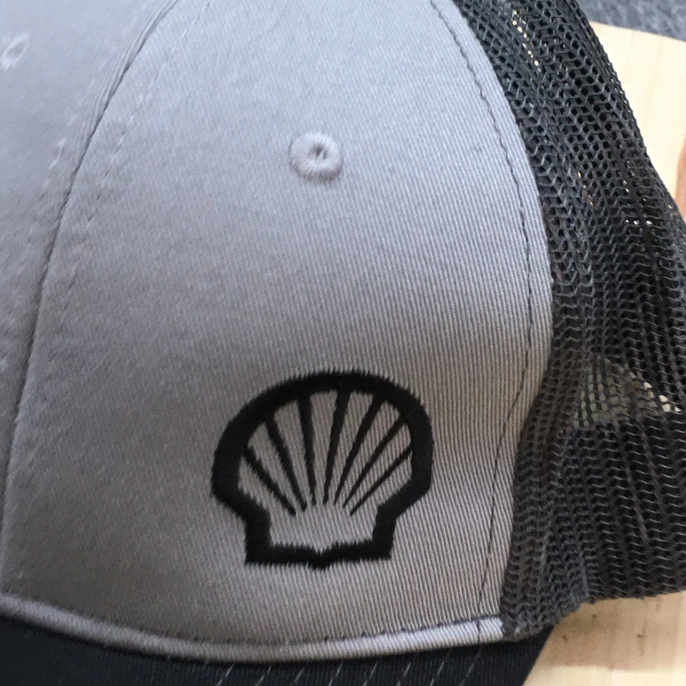 港务局卡车司机帽男女通用黑色灰色均码弧形边缘刺绣 — 第 2/4 张图片