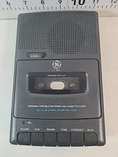 General Electric GE 3-5027A Portable Cassette Tape Player Voice Recorder Tested