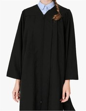 NWOT Graduation Mall S Black Master Graduation Gown 127170
