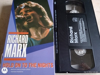 RICHARD MARX HOLD ON TO THE NIGHTS VHS
