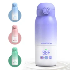 Portable Bottle Warmer for Travel, Dual Heating Modes for Breastmilk & Water ...