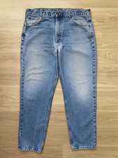Carhartt B17 DST Jeans Men's 38x32 Darkstone Distressed Relaxed Fit Work Pants