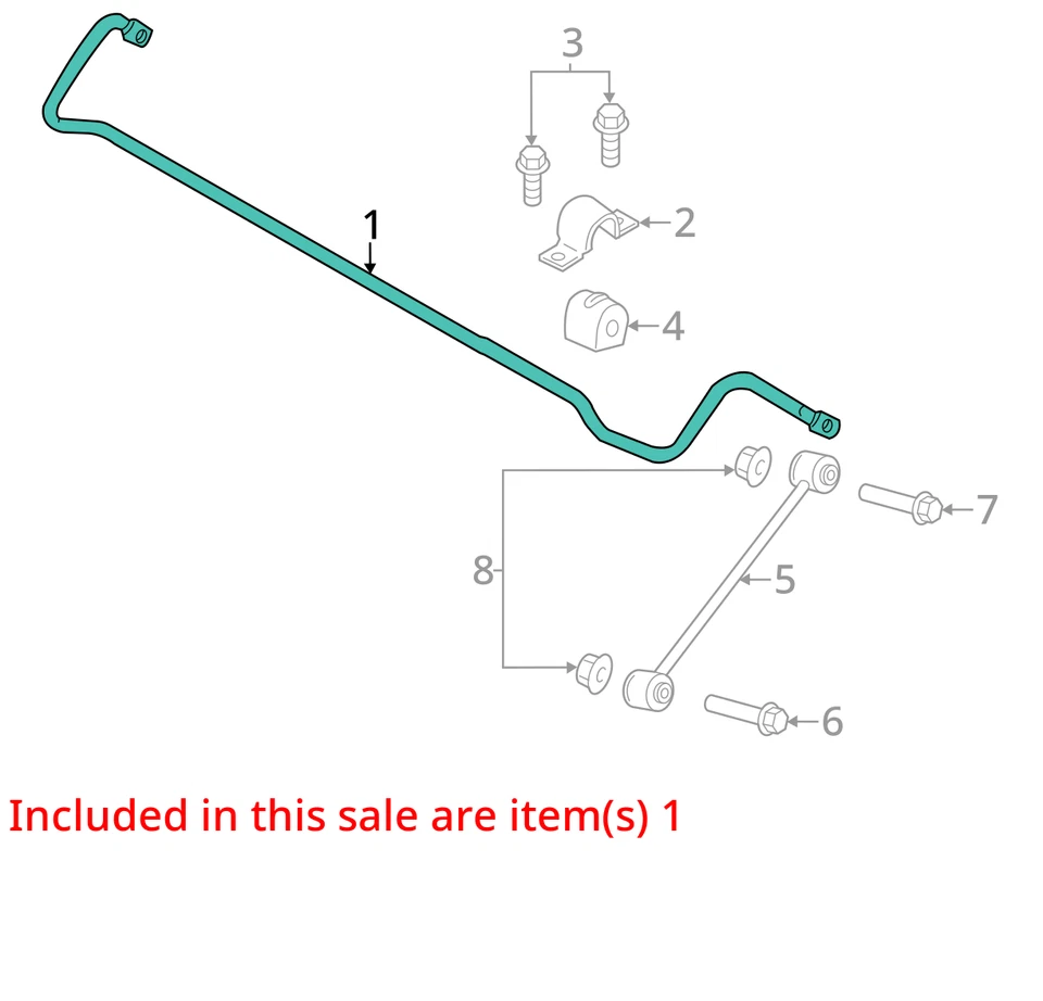 Dodge Challenger 2020 tracción trasera barra estabilizadora OEM 77 k millas - LKQ430109891 Foto 4 de 4