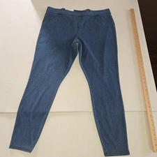 Utopia By Hue Women's Mid-Rise Stretch Slim Fit Pull On Denim Leggings XXL Nwt