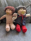 Lot Of Two 1985 Cabbage Patch Kids Girl & Boy Dolls W/ Pacifiers Free Shipping!