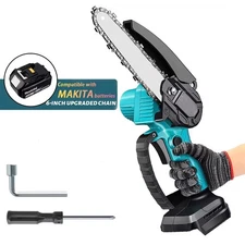 Makita 18V Mini Chainsaw 6-Inch - Portable Handheld Electric Logger