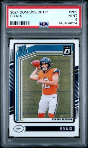 2024 PANINI DONRUSS OPTIC #209 BO NIX ROOKIE RC PSA 9