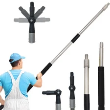 Multi-Purpose Splice Extension Pole, 2Feet-11Feet Paint Roller Pole Long Handle