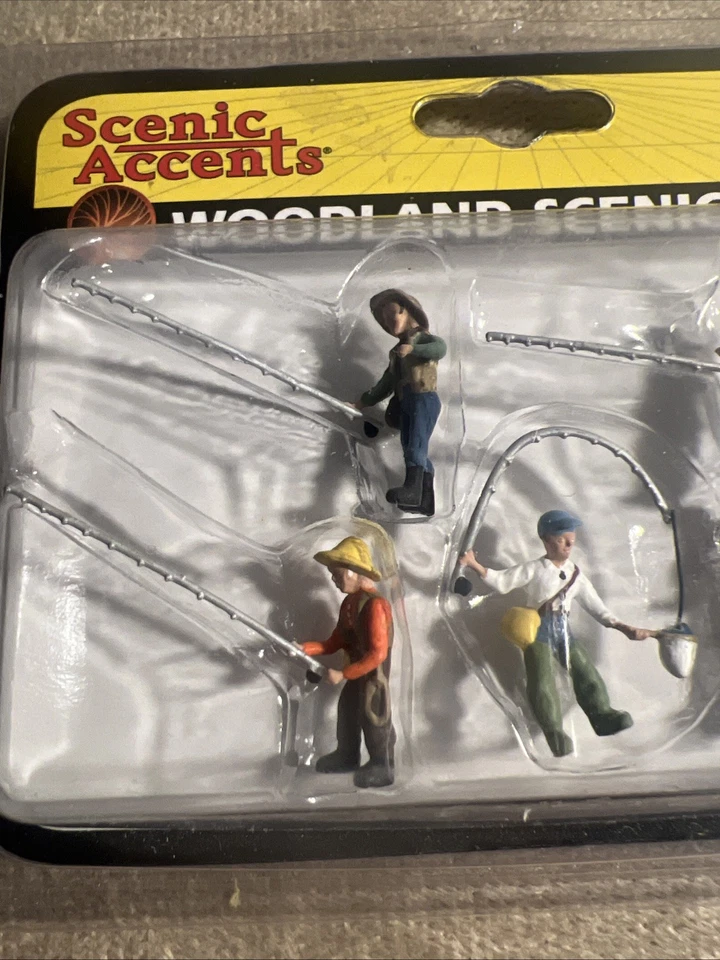 Scenic Accents Fly Fisherman HO Scale A1910 New  - Image 3 of 4