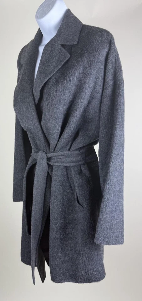 Abrigo para mujer MaxMara Weekend gris Nella con cinturón de lana talla S Foto 4 de 4