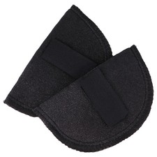 1 Pair Reusable Black Adhesive Shoulder Pads for Women Suit Shoulder Enhancer