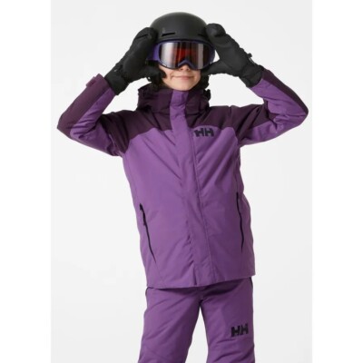 NWT Helly Hansen Girl's Juniors' Level Ski Jacket   176/16  (678 CRUSHED GRA)