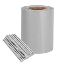 Telo antisguardo Fascia Frangivista in PVC 19CM x 35MT Grigio Chiaro Balcone