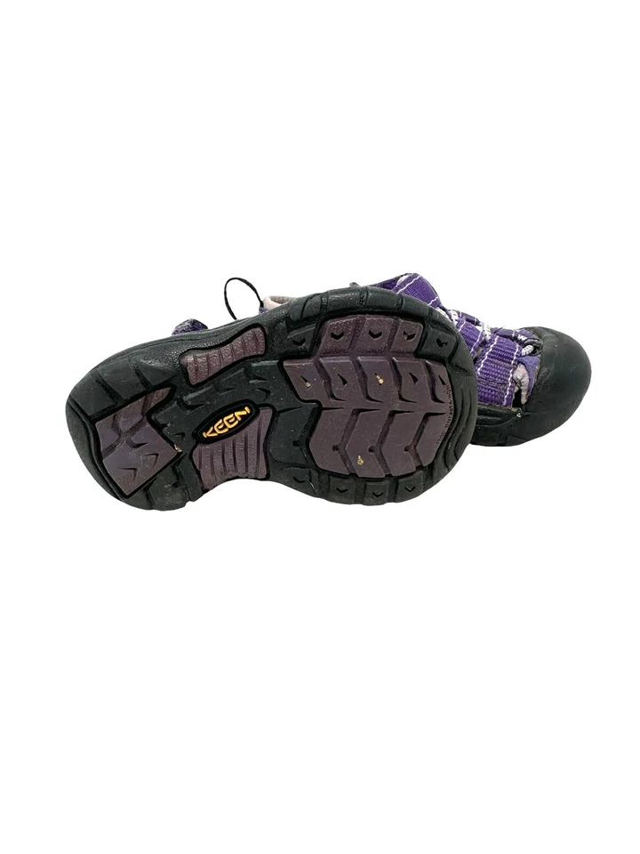 Baby Keen 运动鞋凉鞋 4 码紫色绑带舒适鞋底 — 第 3/3 张图片