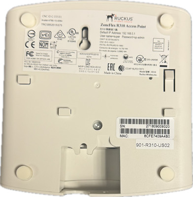 Lot of 5 USED Ruckus ZoneFlex R310 2x2:2 Access Point