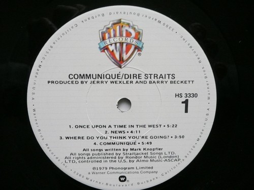 dire straits "communique" first press lp near mint
