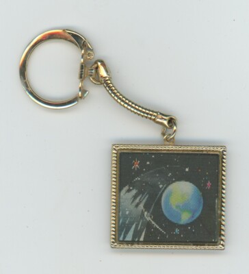 Nasa Freundschaft 7 Mercury-Atlas Aufgabe 1960's Vari-Vue Motion Keychain